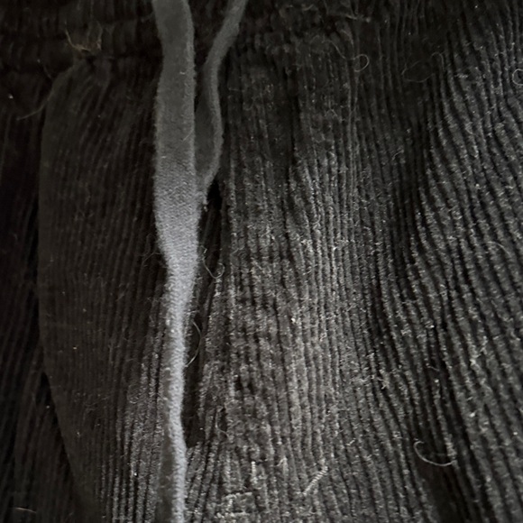 Empyre Black Men’s Corduroy Elastic Waist with tie Pants - Picture 4 of 6